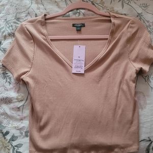 NWT Tan crop top